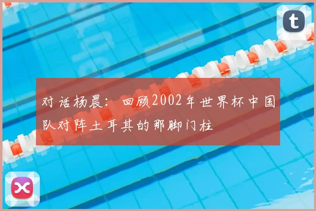 对话杨晨：回顾2002年世界杯中国队对阵土耳其的那脚门柱