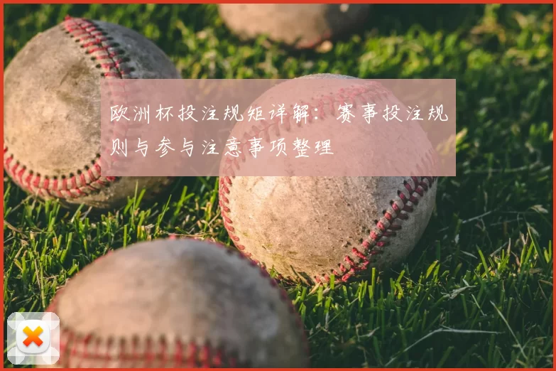 欧洲杯投注规矩详解:赛事投注规则与参与注意事项整理